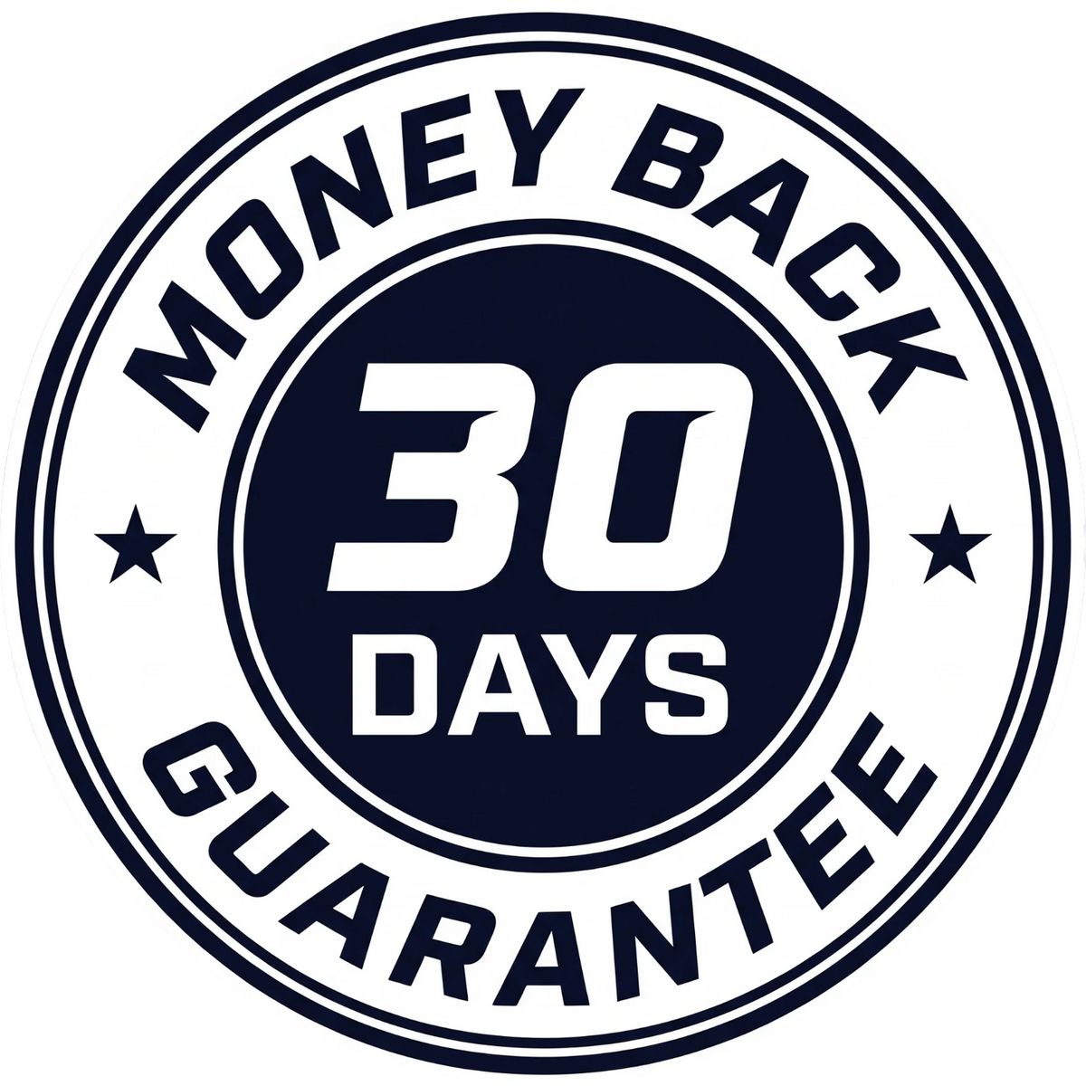 30 days money back guarantee seal